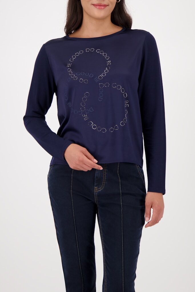 Sweatshirt in Satinoptik