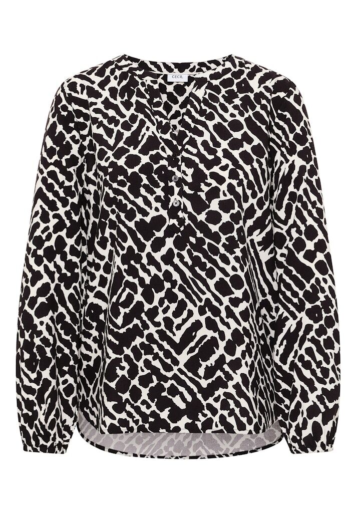 Gemusterte Bluse