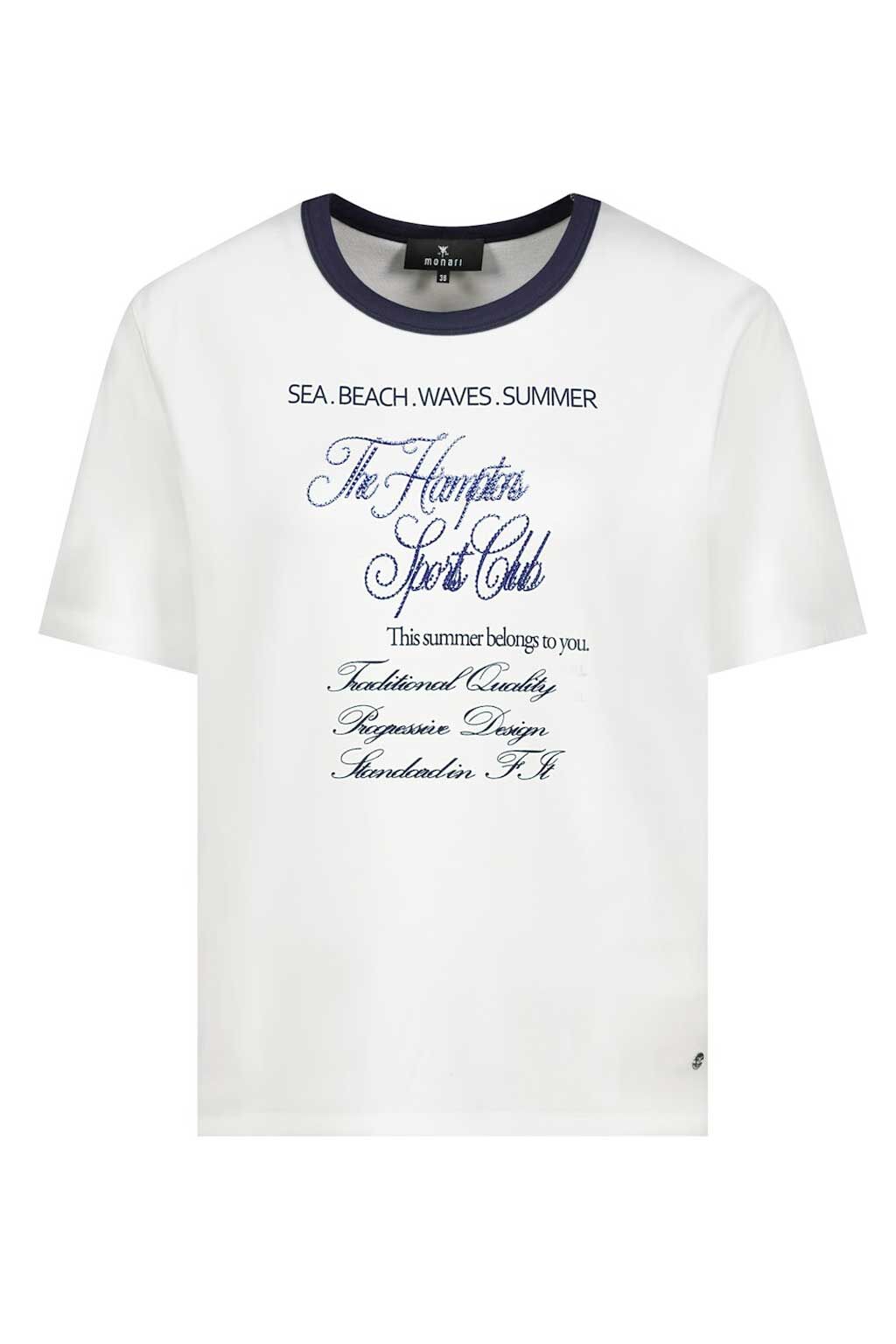 T-Shirt mit Strassschrift T-Shirt mit Strassschrift