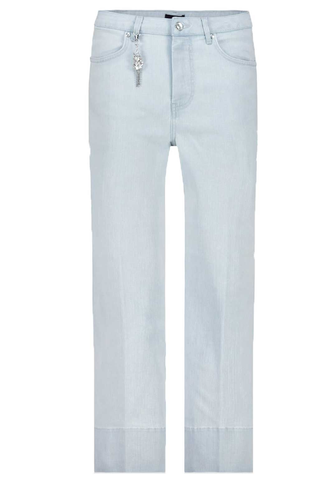 Culotte Jeans mit Strass-Anhänger