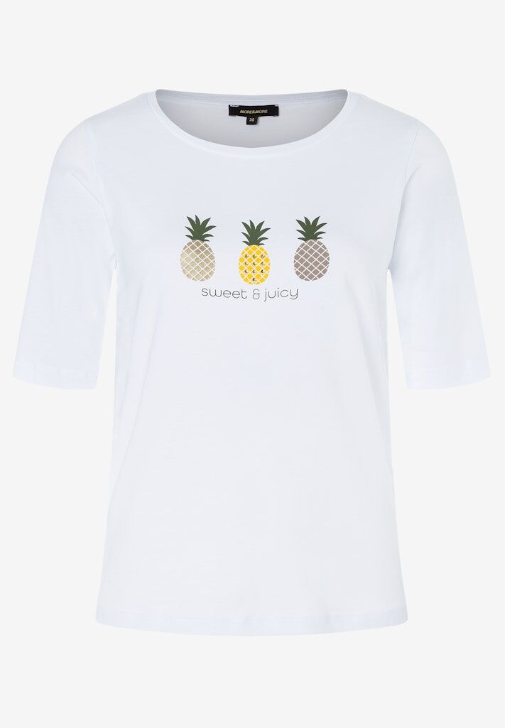 More & More T-Shirt mit Ananas-Frontprint More & More T-Shirt mit Ananas-Frontprint