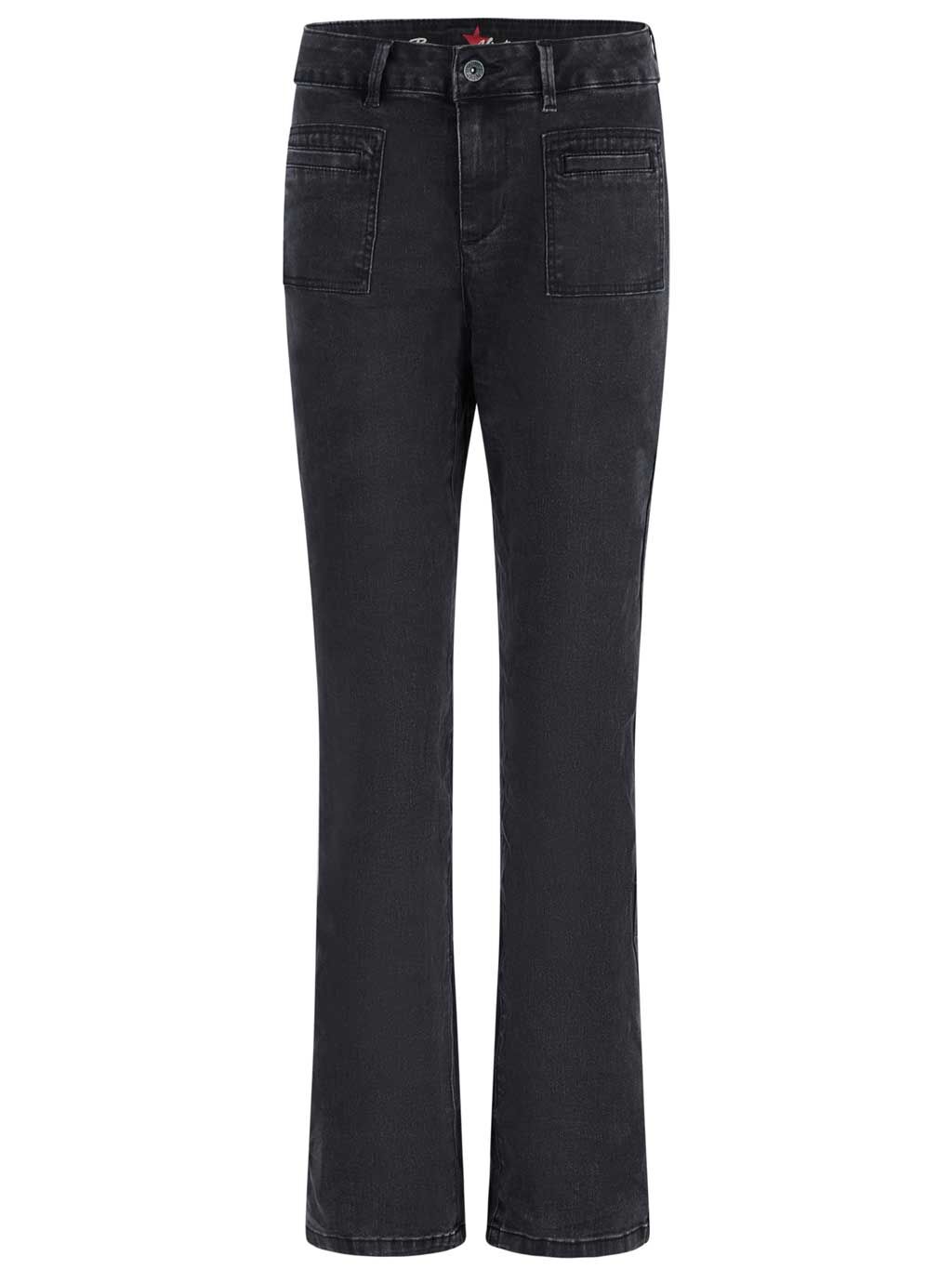 Buena Vista Jeans "Stella-Zip Straight Stretch Denim"