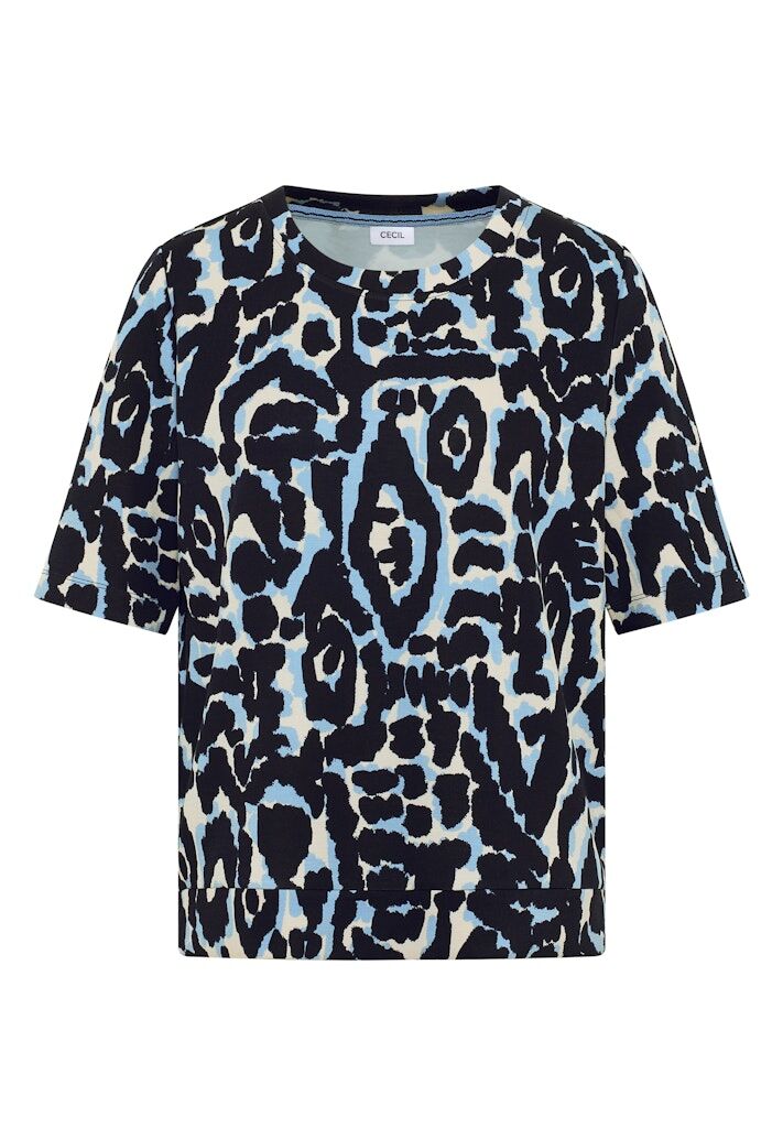 Cupro Touch Print-Shirt