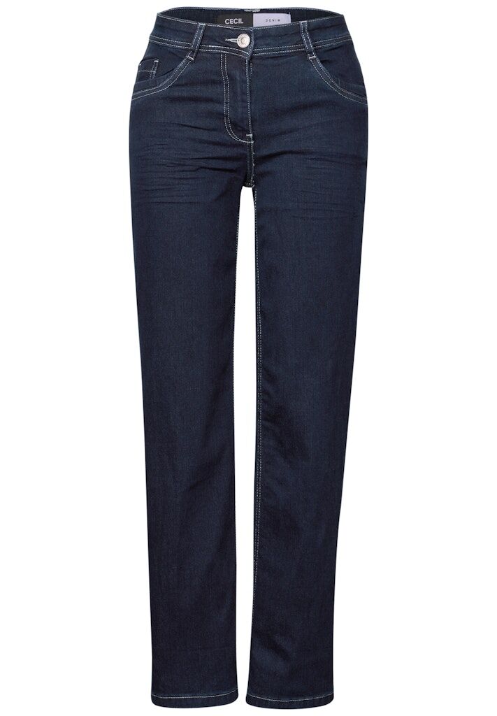 Cecil Rinsed Straight Leg Jeans Neele
