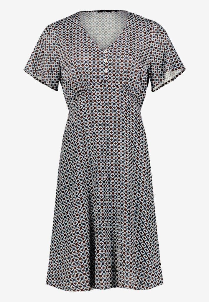 Blusenkleid mit grafischem Muster Blusenkleid mit grafischem Muster