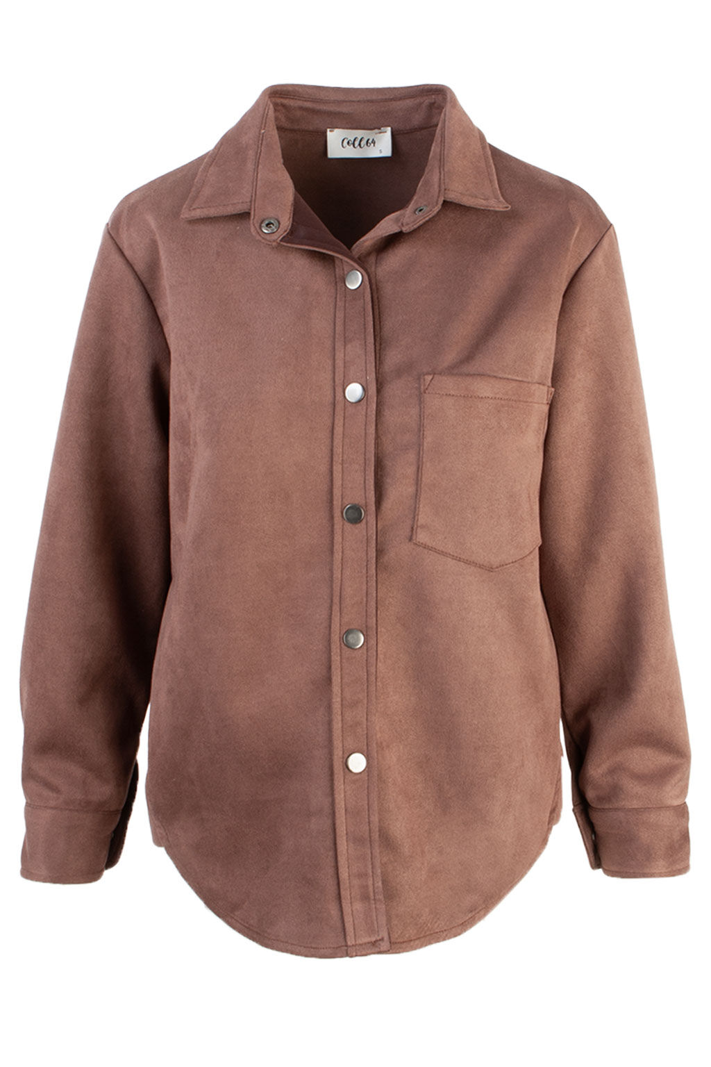 Blusenhemd mit Wildlederoptik Blusenhemd mit Wildlederoptik