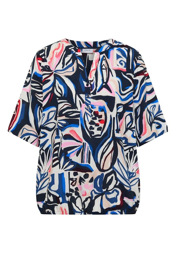 Bluse "Kurzarm mit Multicolor Print"