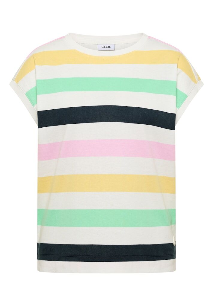 T-Shirt mit Multicolor Streifen T-Shirt mit Multicolor Streifen