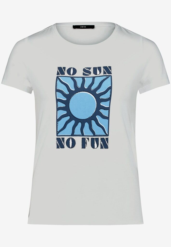 T-Shirt mit Print No Sun No Fun