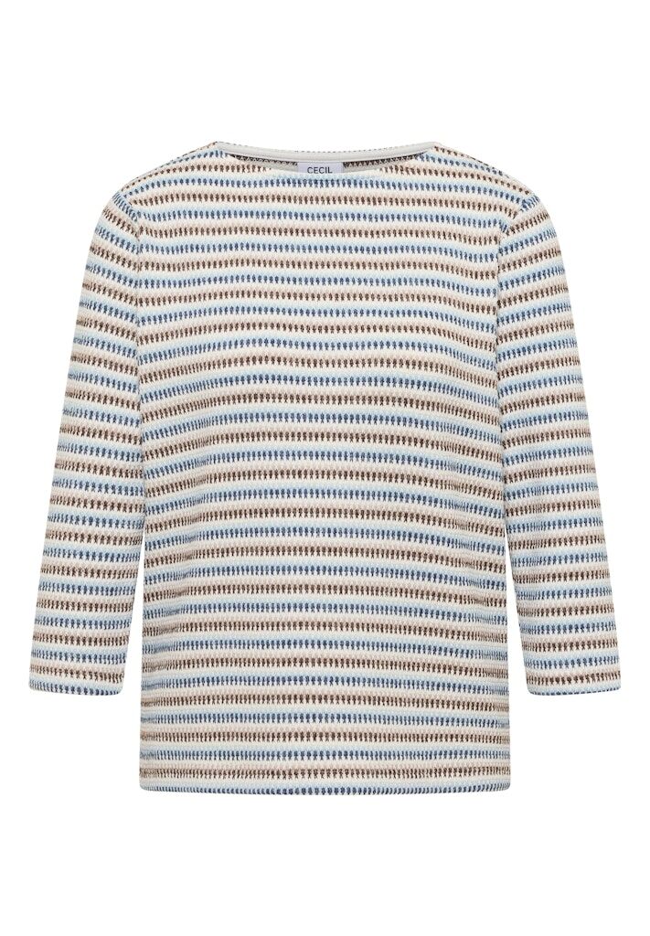 Gestreiftes Strukturshirt Gestreiftes Strukturshirt