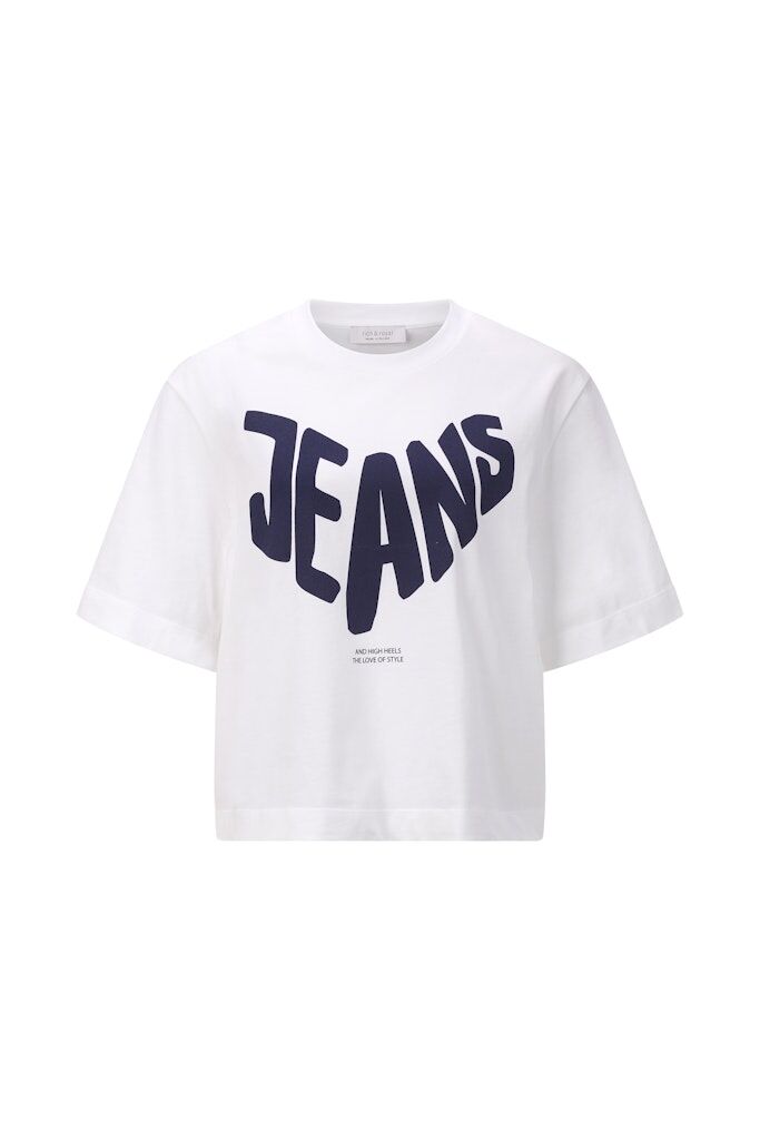 Rich & Royal T-Shirt mit Jeans Print