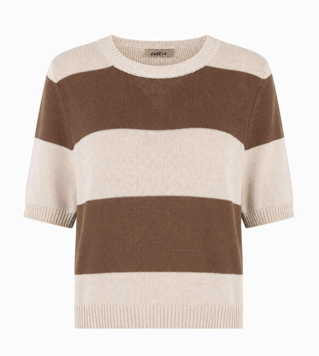 Pullover mit Blockringel Pullover mit Blockringel
