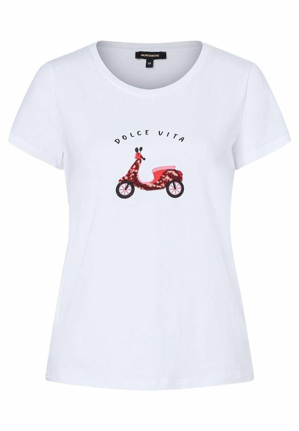 More & More T-Shirt mit Pailletten-Roller