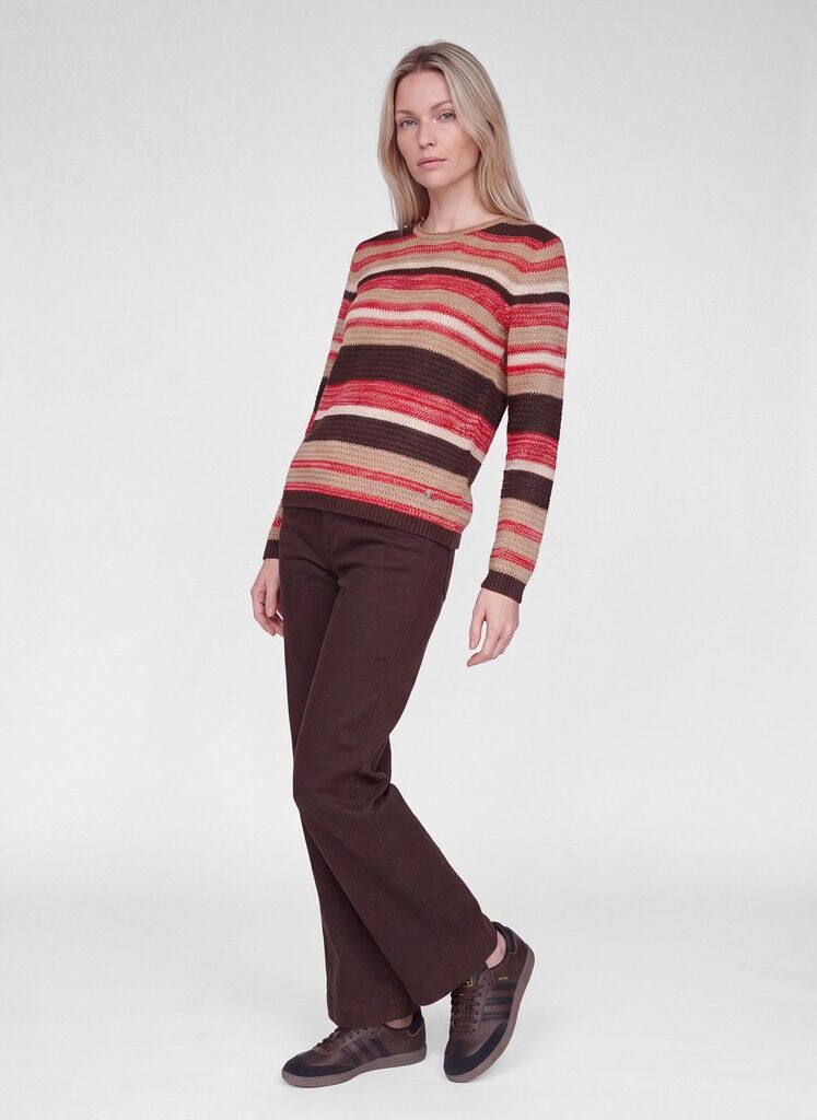 Strickpullover mit Streifenmuster