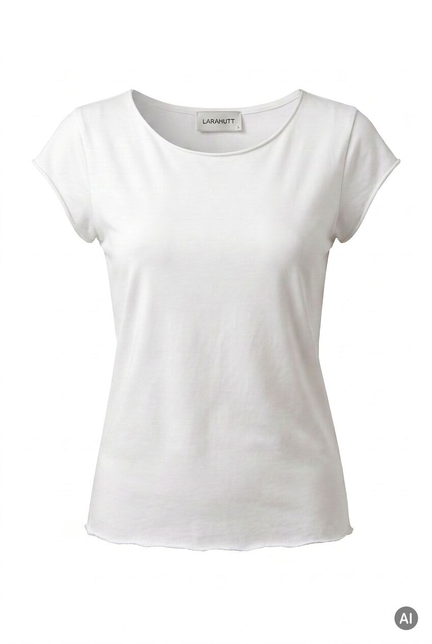 T-Shirt mit offenen Kanten T-Shirt mit offenen Kanten