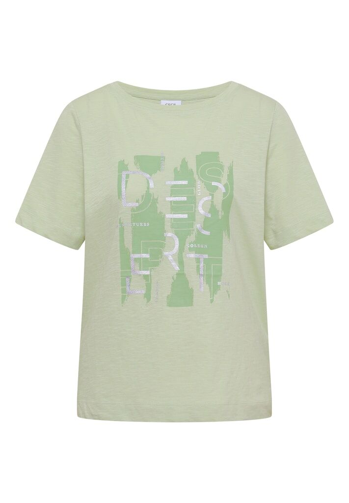 T-Shirt mit Rundhals und Frontprint T-Shirt mit Rundhals und Frontprint