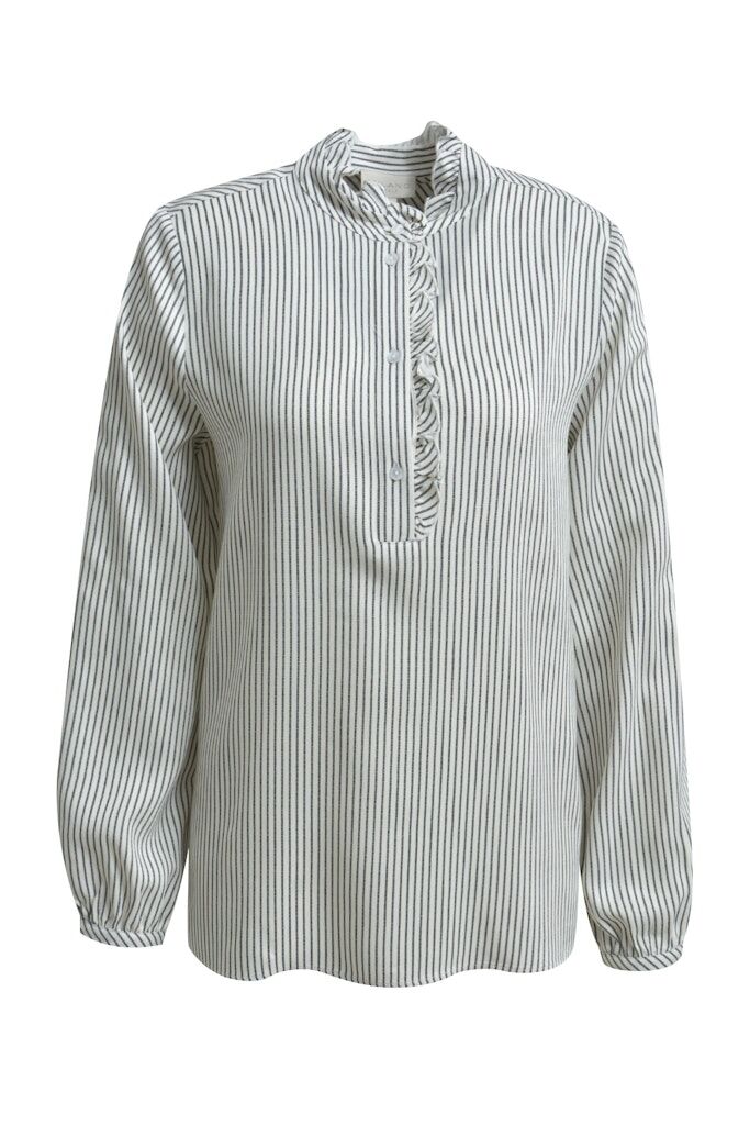Bluse mit Rüschenbesatz Bluse mit Rüschenbesatz