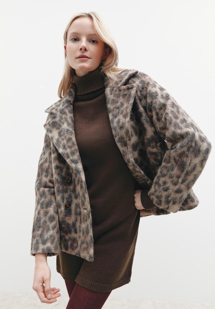 Jacke mit Leo-Muster