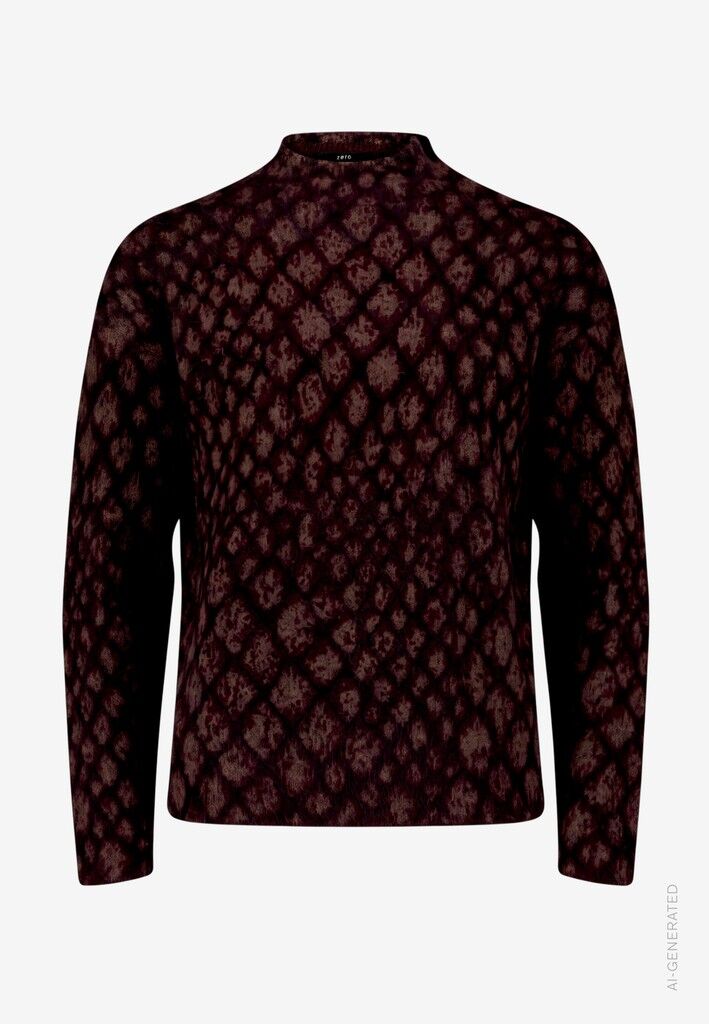 Strickpullover mit Animalprint