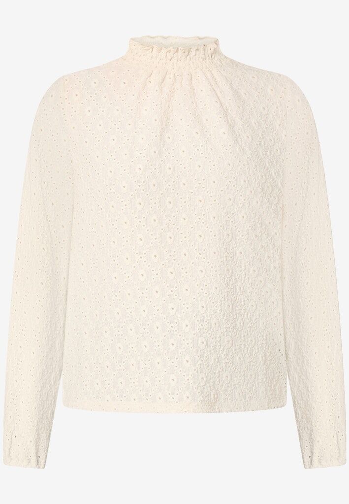 Bluse mit Lochmuster