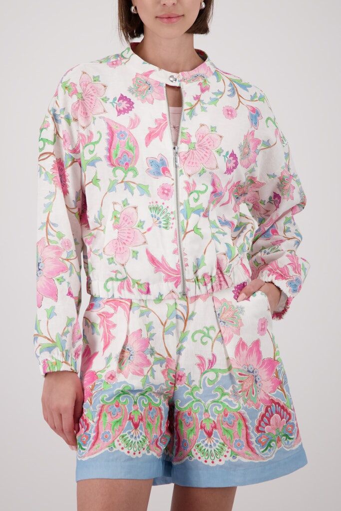 Jacke mit Blumenmuster