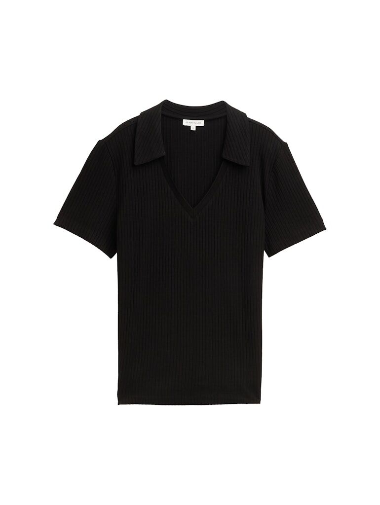 Tom Tailor T-Shirt in Polo-Optik Tom Tailor T-Shirt in Polo-Optik