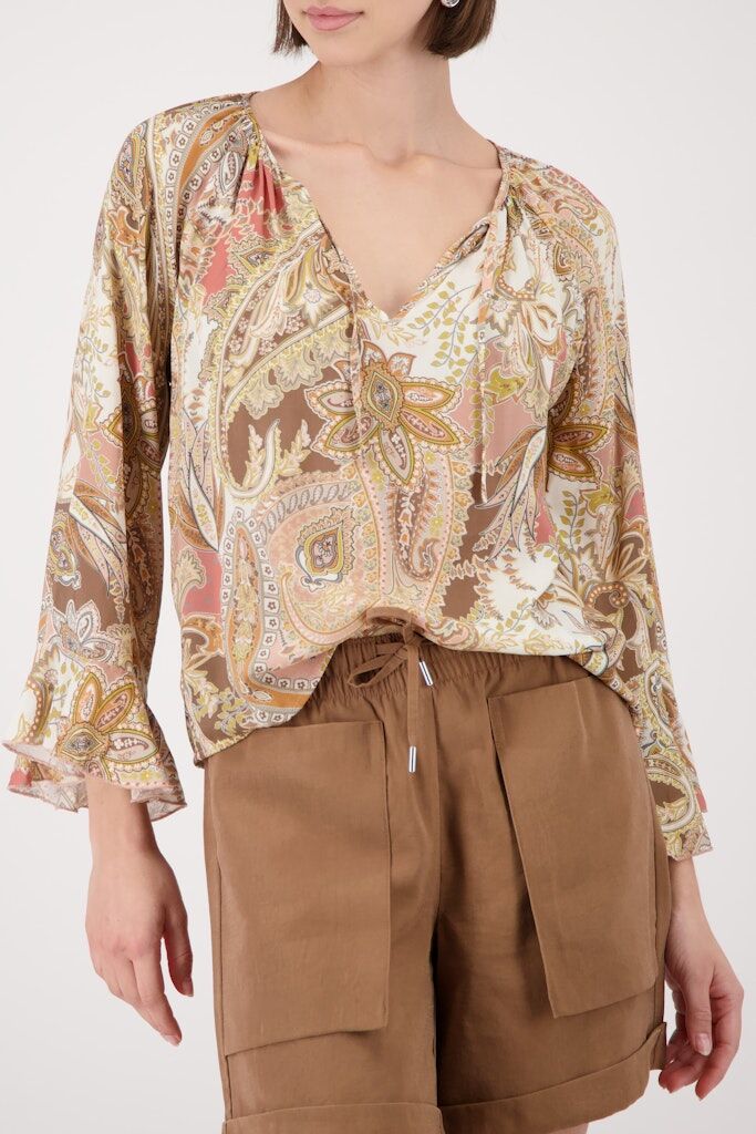 Bluse mit Allover-Print