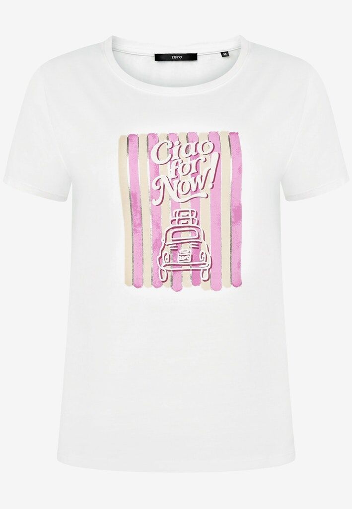 Print-T-Shirt mit Glitzerdetails Print-T-Shirt mit Glitzerdetails