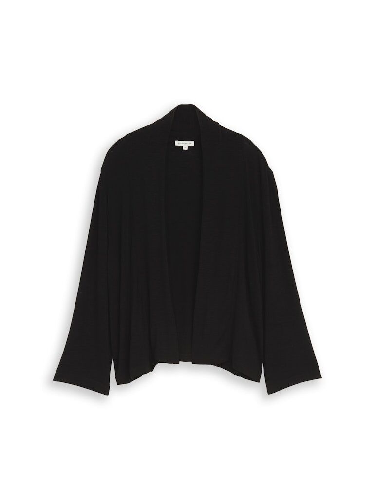 T-Shirt Cardigan mit Schalkragen