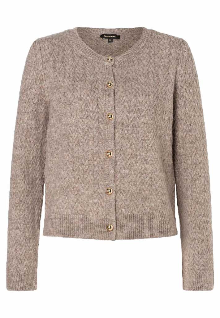 More & More Cardigan mit Struktur