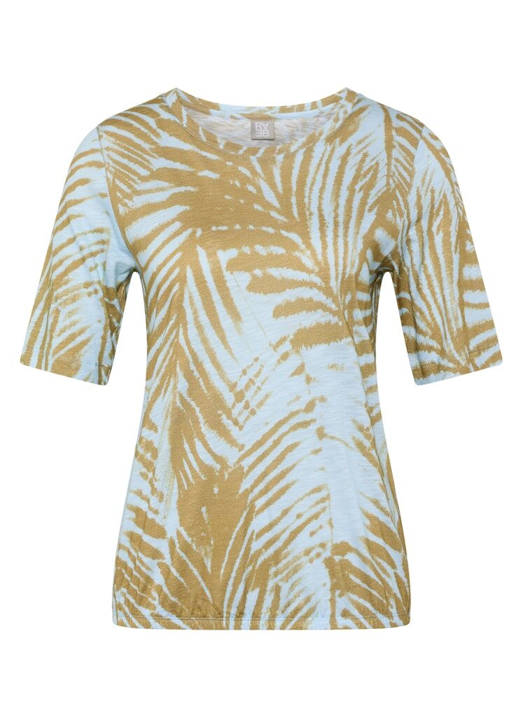 T-Shirt mit Palmenprint T-Shirt mit Palmenprint