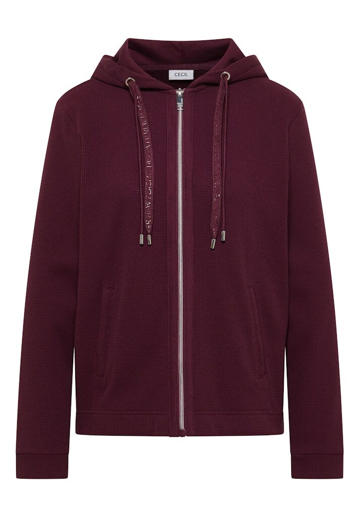 Langarm Jacke mit Kapuze und Taschen Langarm Jacke mit Kapuze und Taschen