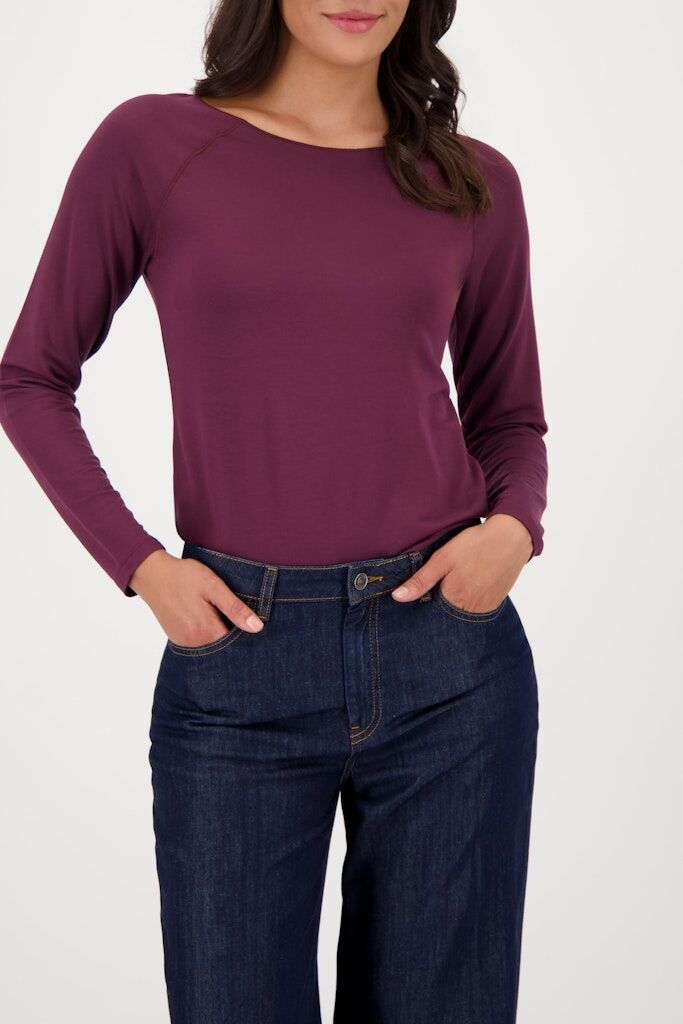 Basic-Langarmshirt
