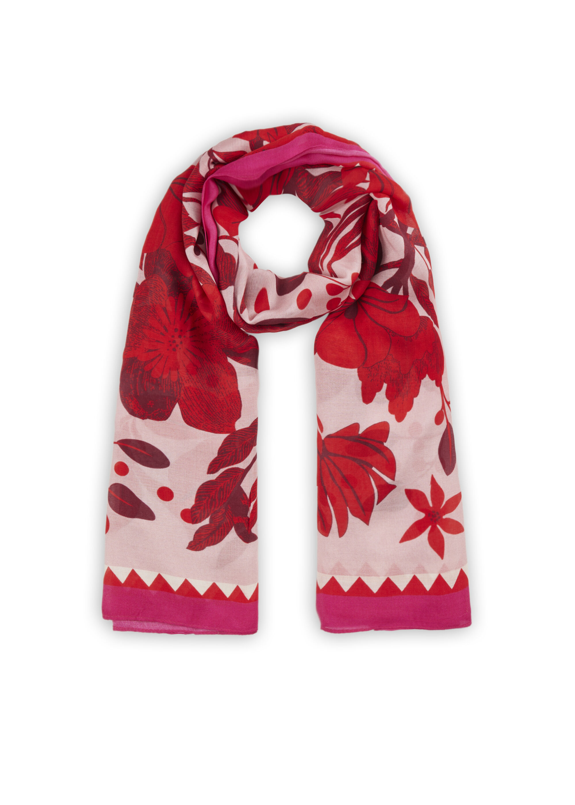 Schal mit floralem Print Schal mit floralem Print