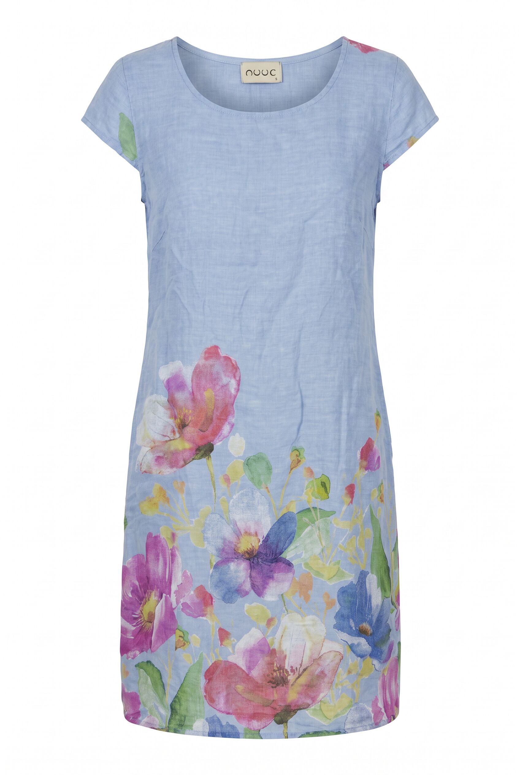Leinenkleid mit Floralprint
