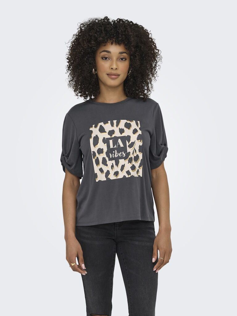 OnlyT-Shirt mit Animal-Print OnlyT-Shirt mit Animal-Print