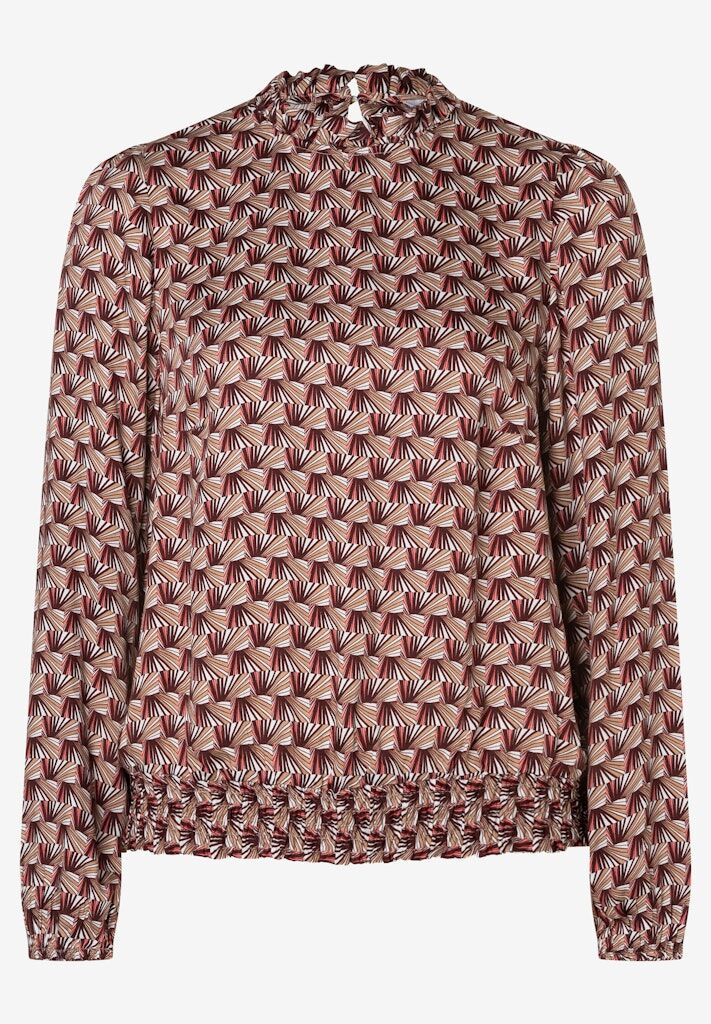 Bluse mit grafischem Print