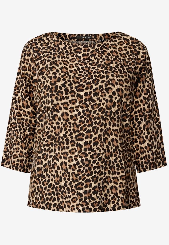 Leobluse mit Rundhalsausschnitt