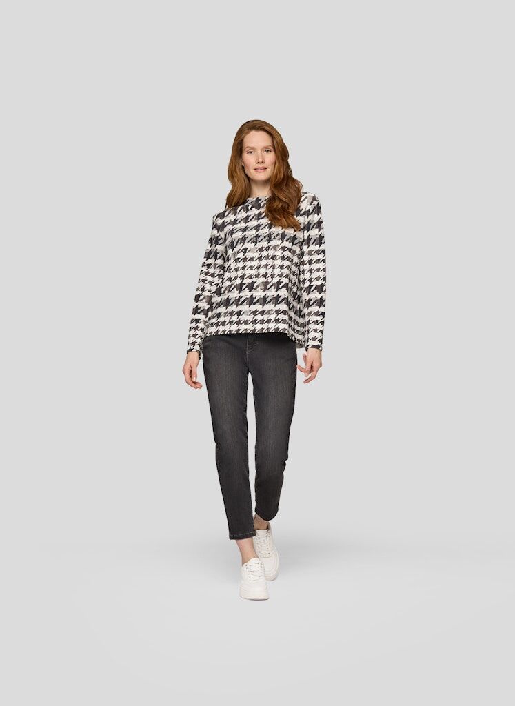 Shirt mit Hahnentritt Shirt mit Hahnentritt