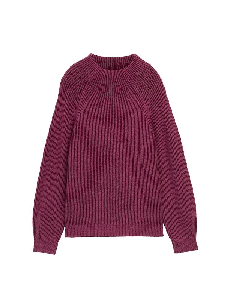 Loose Fit Strickpullover mit Stehkragen Loose Fit Strickpullover mit Stehkragen