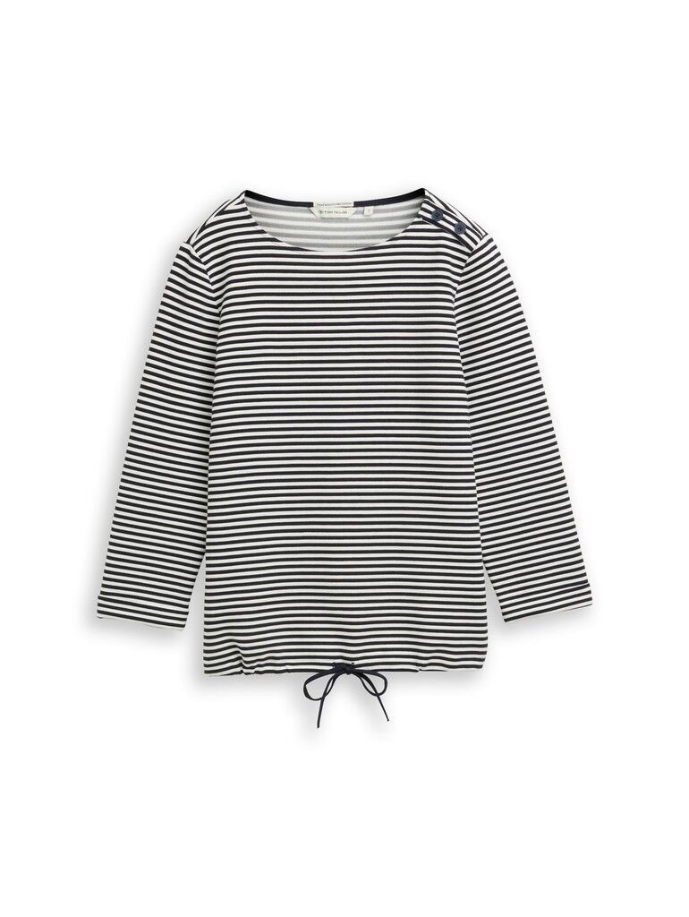 Langarmshirt mit Knopf-Details