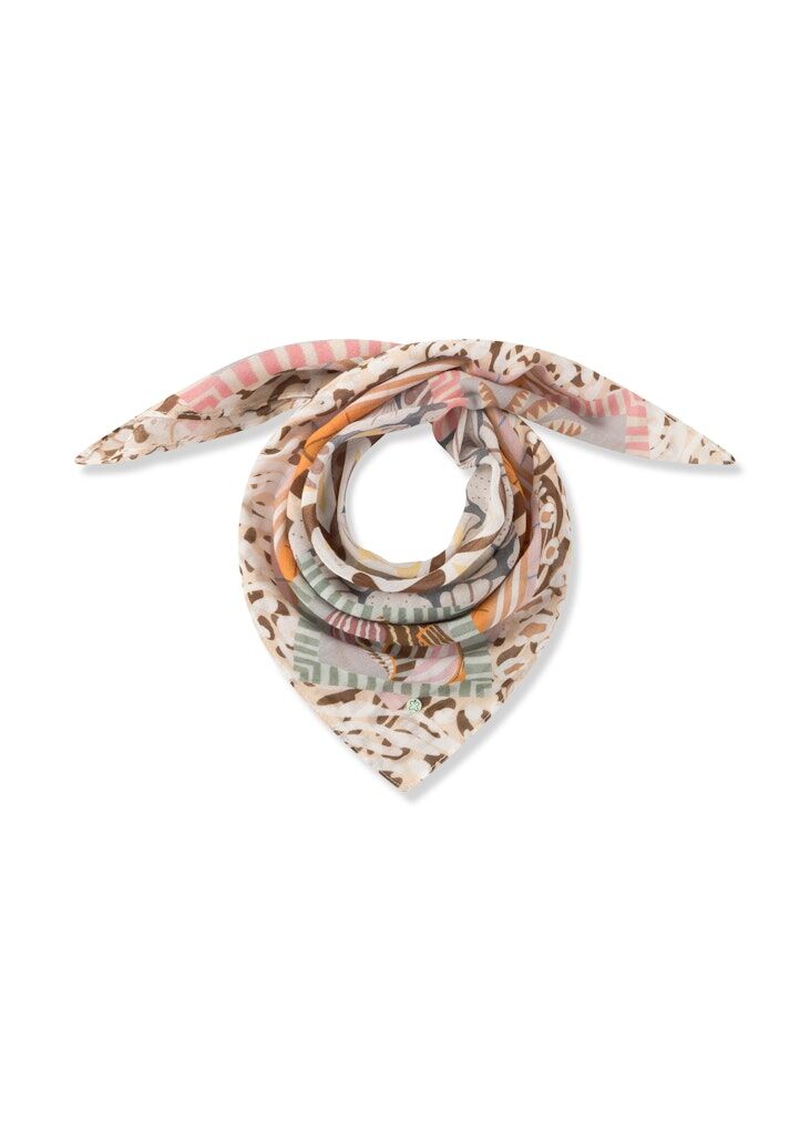 3er PACK - Bandana aus feiner Modal-Baumwoll-Mischung mit Mustermix und DOLCE VITA-Schriftzug