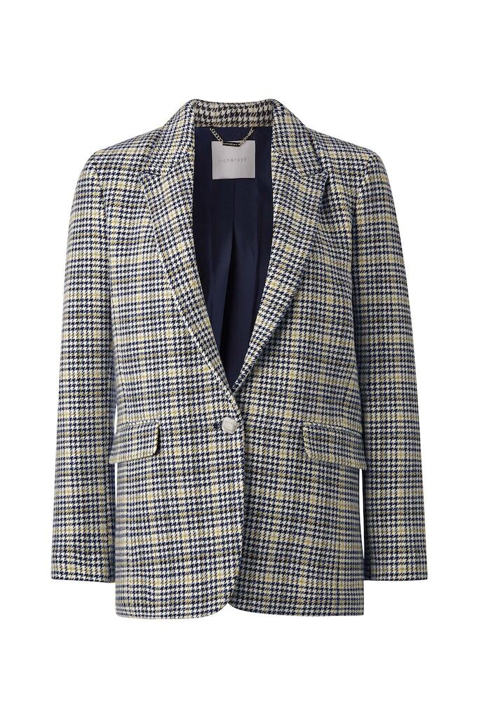 Rich & Royal Blazer mit Karo-Muster