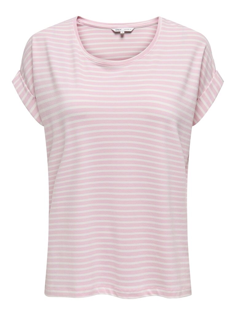 ONLMOSTER STRIPE S/S O-NECK TOP JRS NOOS