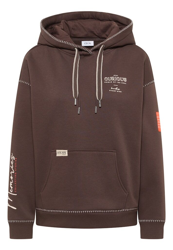 Hoodie mit Deko-Nähten Hoodie mit Deko-Nähten