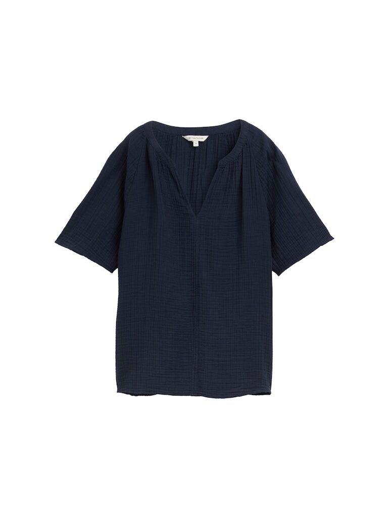 Musselin Bluse mit Struktur