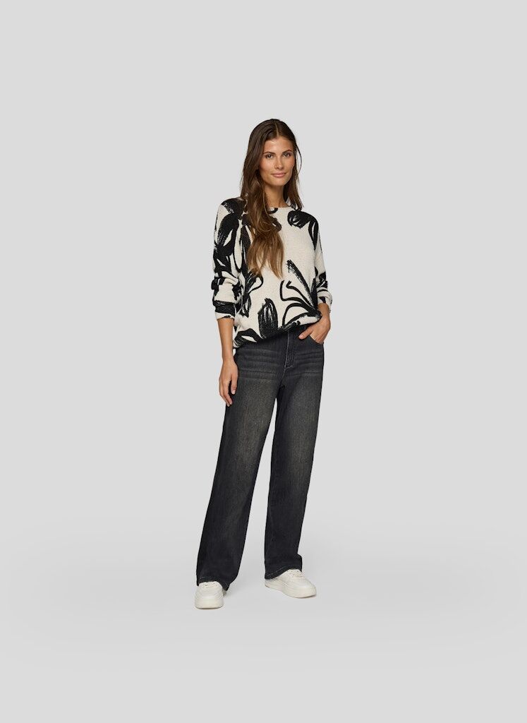 Pullover mit floralem Print Pullover mit floralem Print