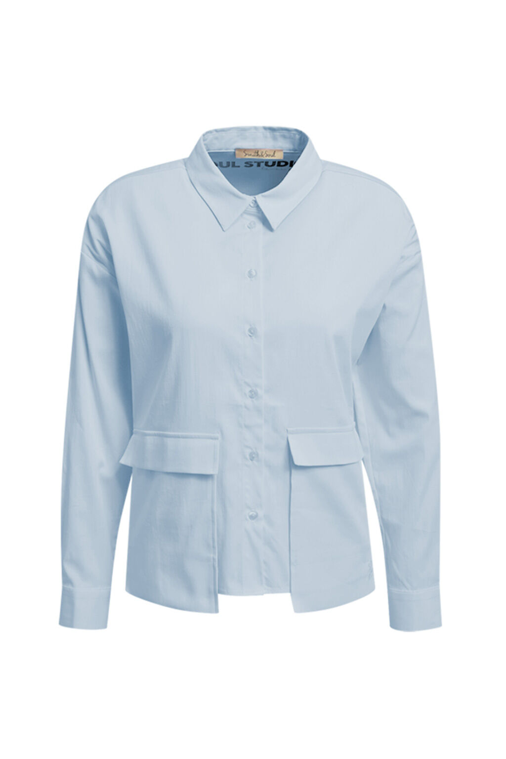 Bluse mit Fronttaschen
