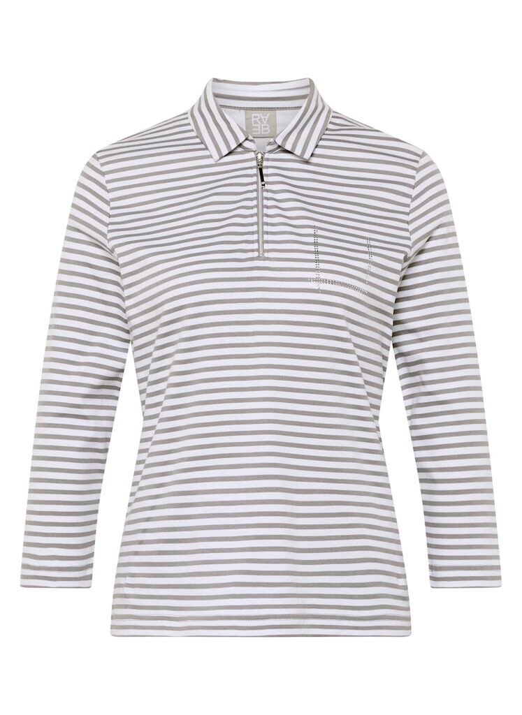 Ringelshirt mit Reißverschluss Ringelshirt mit Reißverschluss
