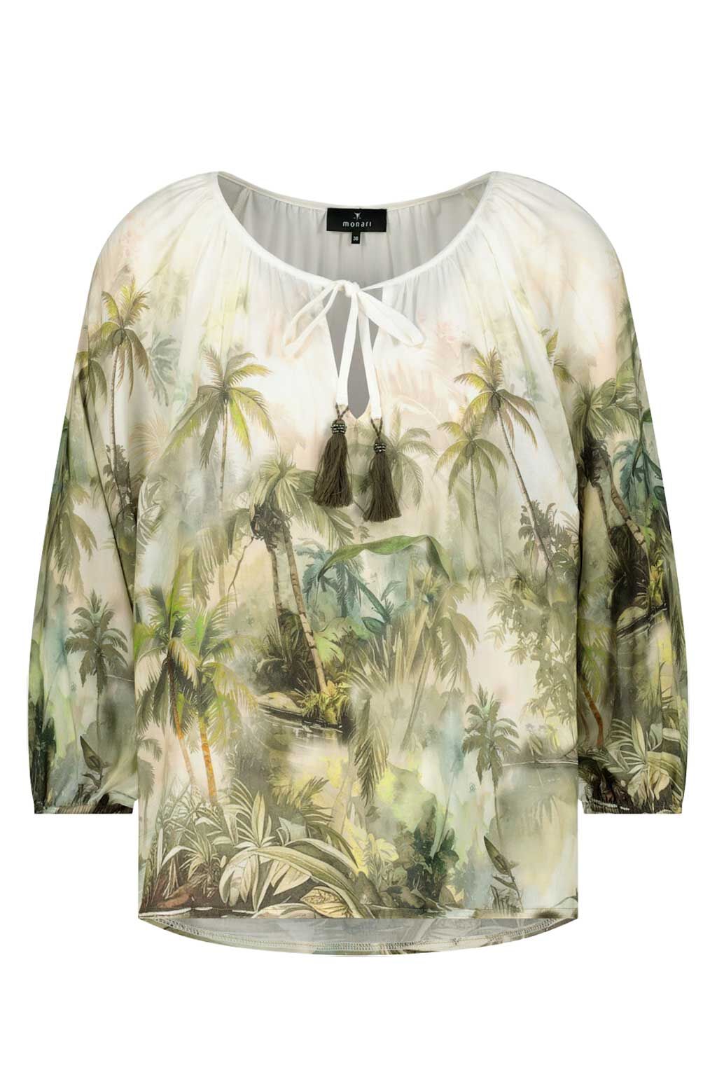 Bluse mit Allover-Print